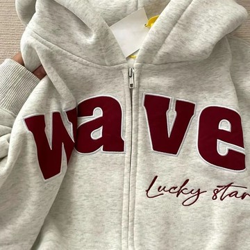 【秋冬】男外套 衛衣上衣 連帽2024春秋新款美式復古寬鬆外套女學生休閒情侶拉鏈帽衫衛衣ins潮
