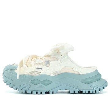 (WMNS) FILA FUSION Bianco Mule Slippers 'White Blue'