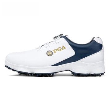 PGA 活動釘 高爾夫球鞋 男士防水鞋子 旋鈕鞋帶比賽球鞋 防滑高檔