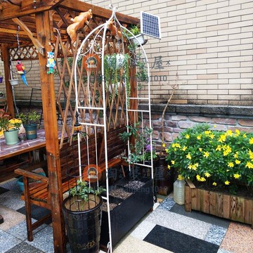 家庭陽臺拱門花架爬藤架子花 鐵線蓮玫瑰藤支架庭院攀爬架【淘夢屋】