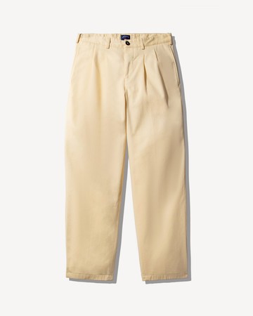Noah Twill Double-Pleat Pant Maize / 36