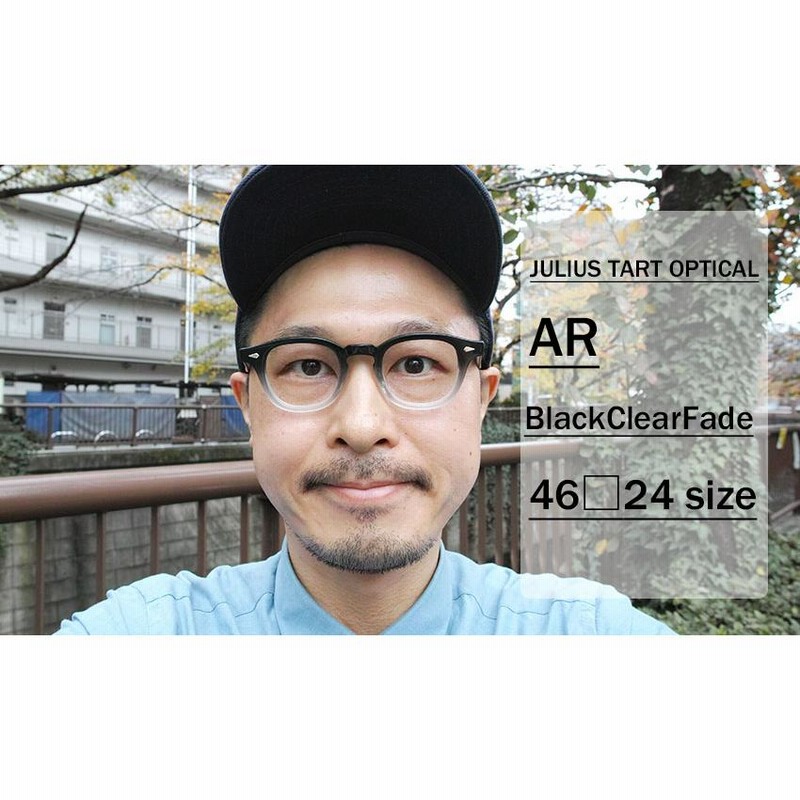 JULIUS TART OPTICAL タート メガネフレーム AR アーネル 46□24 Black Clear Fade ブラッククリアフェード  | LINEブランドカタログ