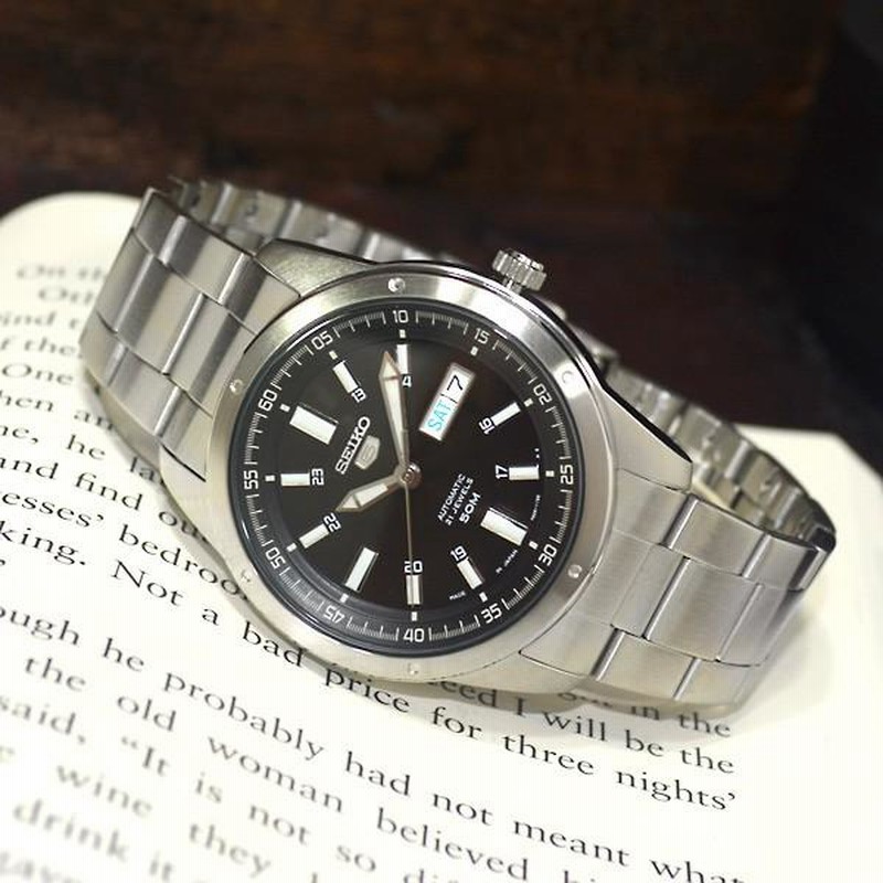 SEIKO セイコー ビックフランケン 逆輸入 ブラック文字盤 自動巻き 品ムーブメント自動巻き式