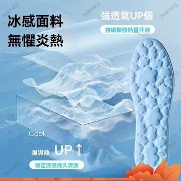 台灣出貨🔥冰絲光腳鞋墊超軟女款夏天清涼吸汗透氣男防臭夏季薄款舒適不粘腳 涼感鞋墊 鞋墊 運動鞋墊 氣墊鞋墊 N7QP