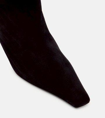 Amina Muaddi Jamie 25 suede ankle boots