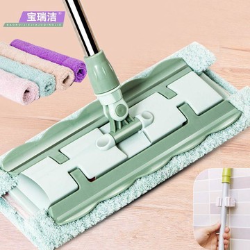 寶瑞潔】免手洗大號平板拖把家用瓷磚旋轉拖把木地板地拖布墩布 拖把免手洗 海綿拖把 拖把組 夾布拖把 吸水拖把 免手洗拖把