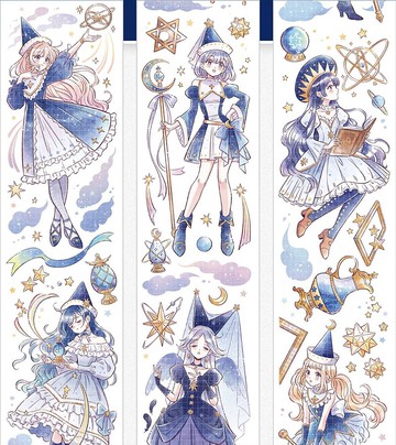 星月篇章 PET 紙膠帶 燙鐳射銀