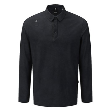 DESCENTE GOLF 迪桑特 ALL-OVER PATTERNED Y-COLLARED LONG-SLEEVED T-SHIRT 男士 高爾夫長袖POLO衫