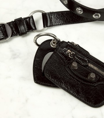 Balenciaga Le Cagole Charms leather belt