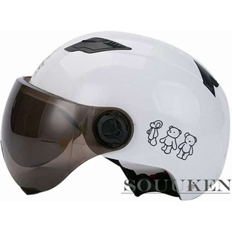 ヘルメット レディース メンズ バイクヘルメット 通気孔 防風雨 クマ ウサギ クマ柄 軽量 サイズ調整可 通気穴 アンチショツク 通販 Lineポイント最大0 5 Get Lineショッピング