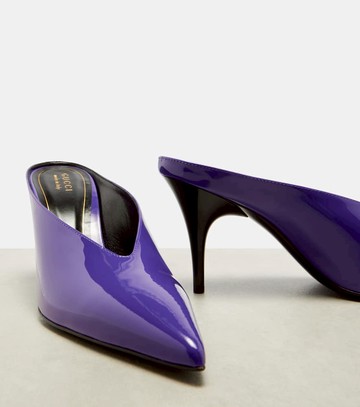 Gucci Gucci 97 patent leather mules