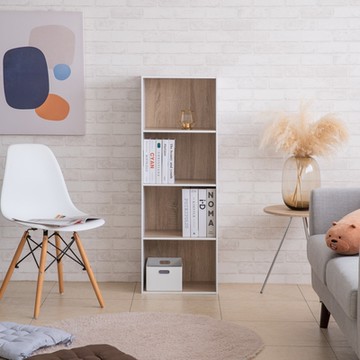 TZUMii多彩四格空櫃/書櫃/收納櫃/置物櫃-多色可選