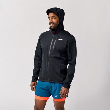 BROOKS 男 High Point 高峰防水外套 2.0_經典黑(211541001)
