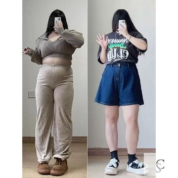 【XL-8XL大尺碼】👩牛仔短褲 短裙 大尺碼女裝 A字短褲梨形身材高腰a字牛仔短褲女夏薄款褲子大碼胖mm寬鬆顯瘦闊腿
