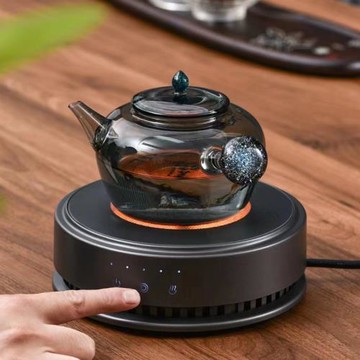 德茗堂貓四代家用智能電陶爐煮茶壺燒水專用玻璃蒸茶器煮茶爐套裝