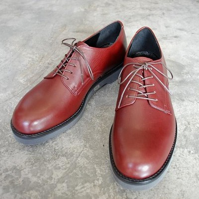 【ポイント10倍】【サイズ交換初回片道送料無料】  PADRONE パドローネ PU8759-2001-18C DERBY PLAIN TOE SHOES/ DANTE  BORDEAUX ボルドー 日本製