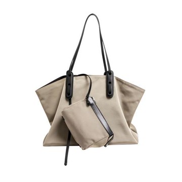 2021時尚新款女包百搭水餃大包大容量帆布單肩包簡約斜跨子母包包