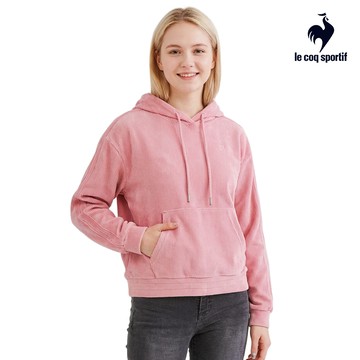 【LE COQ SPORTIF 法國公雞】女款紫粉色連帽T恤LKW22231