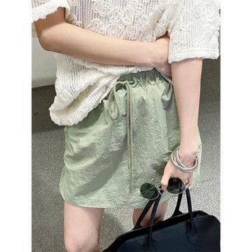 高腰半身裙子顯瘦a字半裙褲運動工裝包臀短裙女夏季天薄款小個子