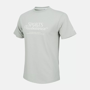 NEW BALANCE 短T NB 草綠 LOGO 棉短袖 男 AMT53314GAS