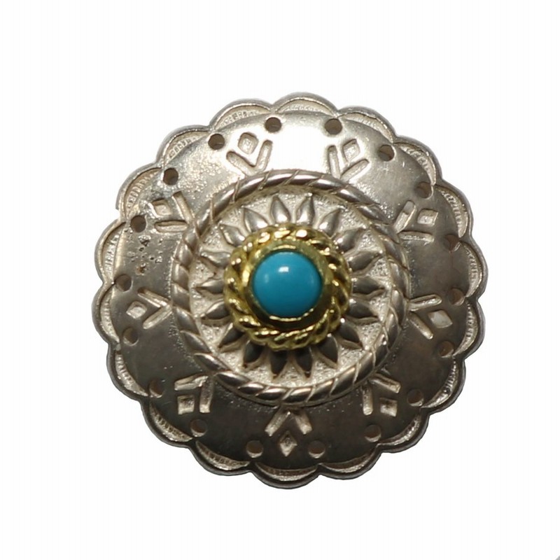 タディアンドキング Tady King ゴローズ魂継承 フラワーコンチョ ピアス 金縄ターコイズ シルバー925ピアス メンズ レディース ブランドピアス イヤリング 通販 Lineポイント最大0 5 Get Lineショッピング