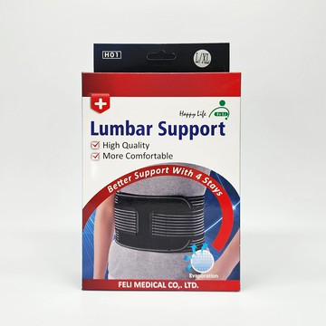 飛力 軀幹裝具 H01 6.5竹炭腰帶 (加強型) (未滅菌)