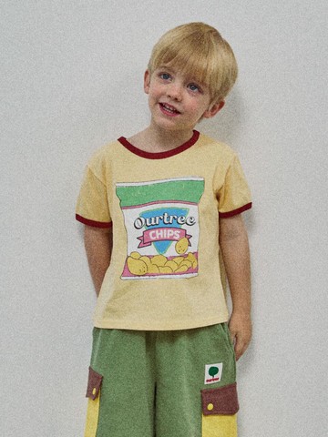 25 Spring/Summer Chips Ringer T-shirt [Yellow]