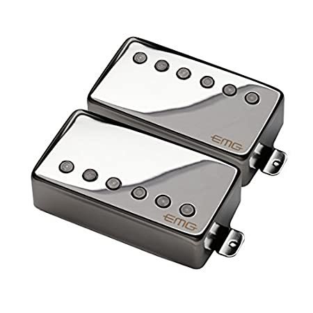 EMG JH James Hetfield Electric Guitar Pickup Set, Chrome