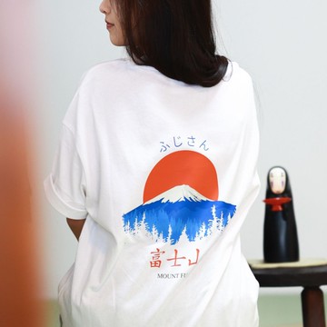 【CREEPS】Mount Fuji V4 寬鬆重磅印花T恤 210g