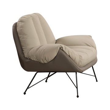 【Hampton 漢汀堡】美伊單人椅-米色(單人椅/沙發椅/休閒椅/單人沙發椅)