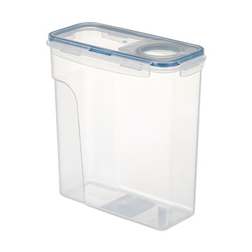 好物良品 食物保鮮密封儲物罐  圓形寬口設計  刻度設計  雙層密封圈  六卡扣設計  藍色  10 x 20.5 x 22cm  1個