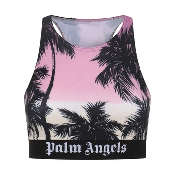 Palm Angels - Multicolour Stretch Hawaian Dream Logo Sport Top