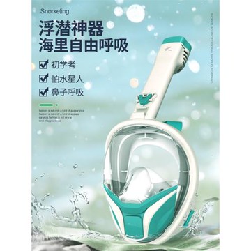 TUO浮潛面罩防霧潛水鏡全干式呼吸管浮潛三寶套裝潛面鏡游泳裝備