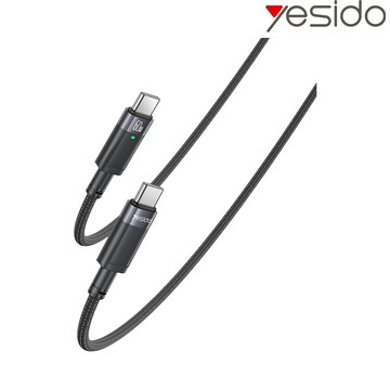 yesido CA160 Type-C to Type-C 充電數據線(60W)(1.2M)