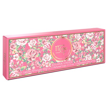 Maja 西班牙玫瑰花香香皂3件組 300g 沐浴潔膚 禮盒裝  1盒