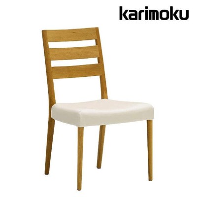 カリモク家具 karimoku꧂レザーダイニングチェア3脚 食卓椅子 合成皮革