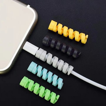 電線保護套 螺旋保護套 電源線 保護套 咬線器 手機線 集線 電線收納 充電線 3C【BlueCat】【JD1520】