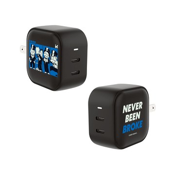 【正版授權】地產大亨從未破產GaN 45W Type-C雙孔充電頭