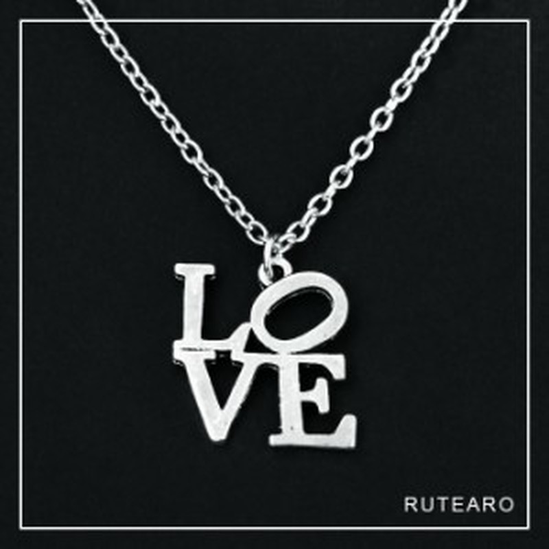 レディース シルバー ネックレス 母の日 レトロ 可愛い ペンダント 英語 通販 Lineポイント最大1 0 Get Lineショッピング