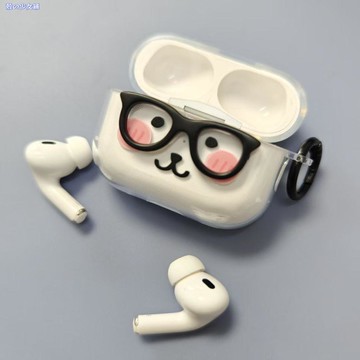 ✨新款耳機殼✨眼鏡熊蘋果airpodspro3保護套第三代pro2耳機套airpods4可愛pro3