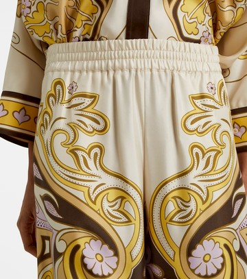 La DoubleJ Spells Placée printed silk twill palazzo pants