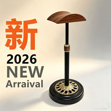桃園出貨✨T09可伸縮金屬桿實木耳機支架頭戴耳機支架耳機掛架耳機收納支架