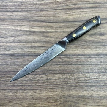 【原野】尾貨全新67層大馬士革夾10cr15鋼芯萬用水果刀厚度2mm鋼芯硬度60