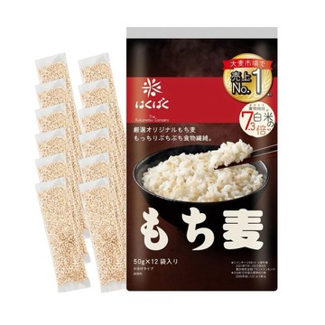 白米 【HAKUBAKU】日本黃金糯麥飯600gx2袋(日本大麥/糯麥米飯/糯麥/穀物飯)
