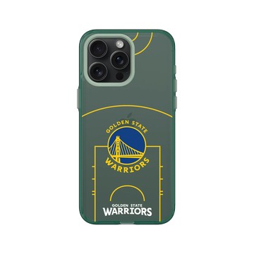 iPhone 15 Pro Max Clear 憂墨綠 - NBA - 球場系列-金州勇士 Golden State Warriors - Court