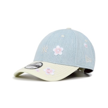 New Era 棒球帽 940 FLORAL 藍 米白 940帽型 可調帽圍 紐約洋基 NYY 櫻花 老帽 帽子 NE14500013
