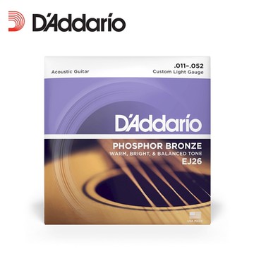 Daddario EJ26 磷青銅 民謠吉他弦 11-52