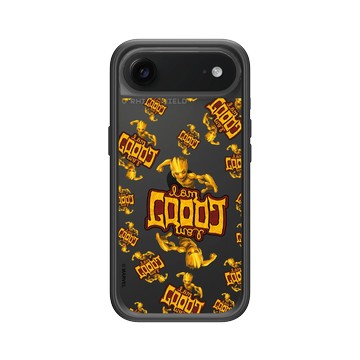 iPhone Air Mod NX -邊框背蓋組合 (相機按鈕) 黑 - 迪士尼-漫威 Marvel - 格魯特-I Am Groot！