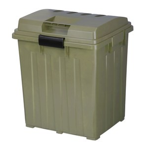 TONBO 戶外連結垃圾桶-大地色 90L綠色