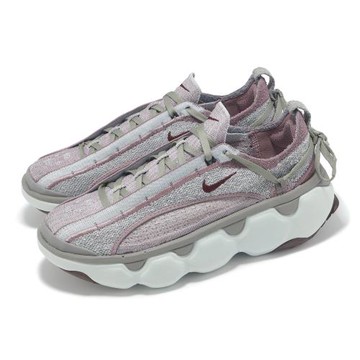 Nike 休閒鞋 Flyknit Bloom 女鞋 紫 灰 厚底 增高 緩震 FD2149-200